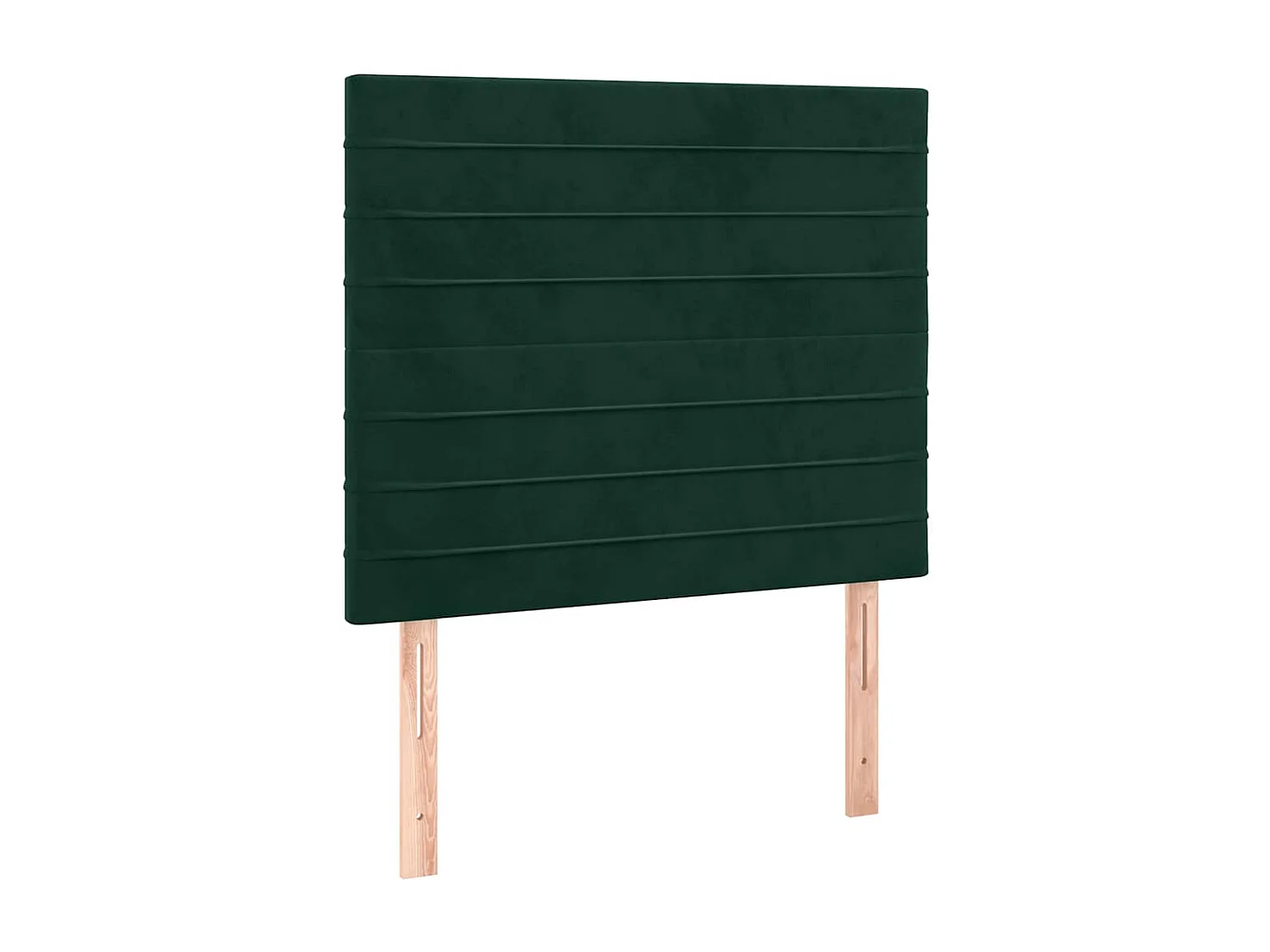 Cadre de lit sans matelas vert foncé 90x190 cm velours