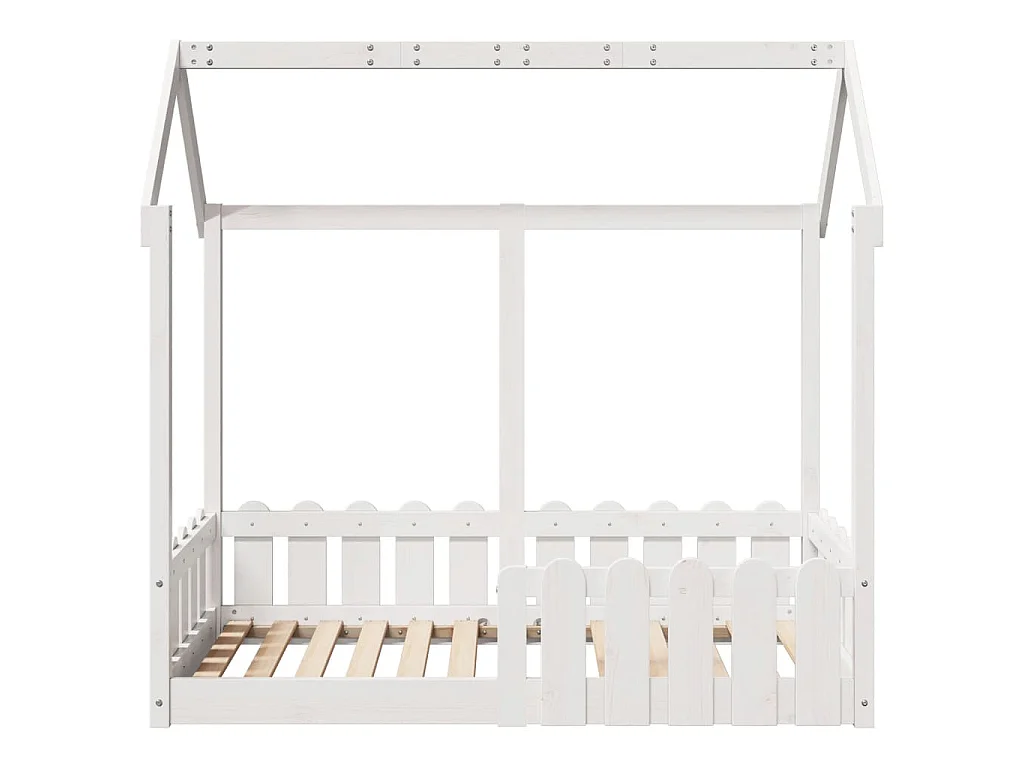 Cadre de lit d'enfants forme de maison sans matelas 70x140 cm
