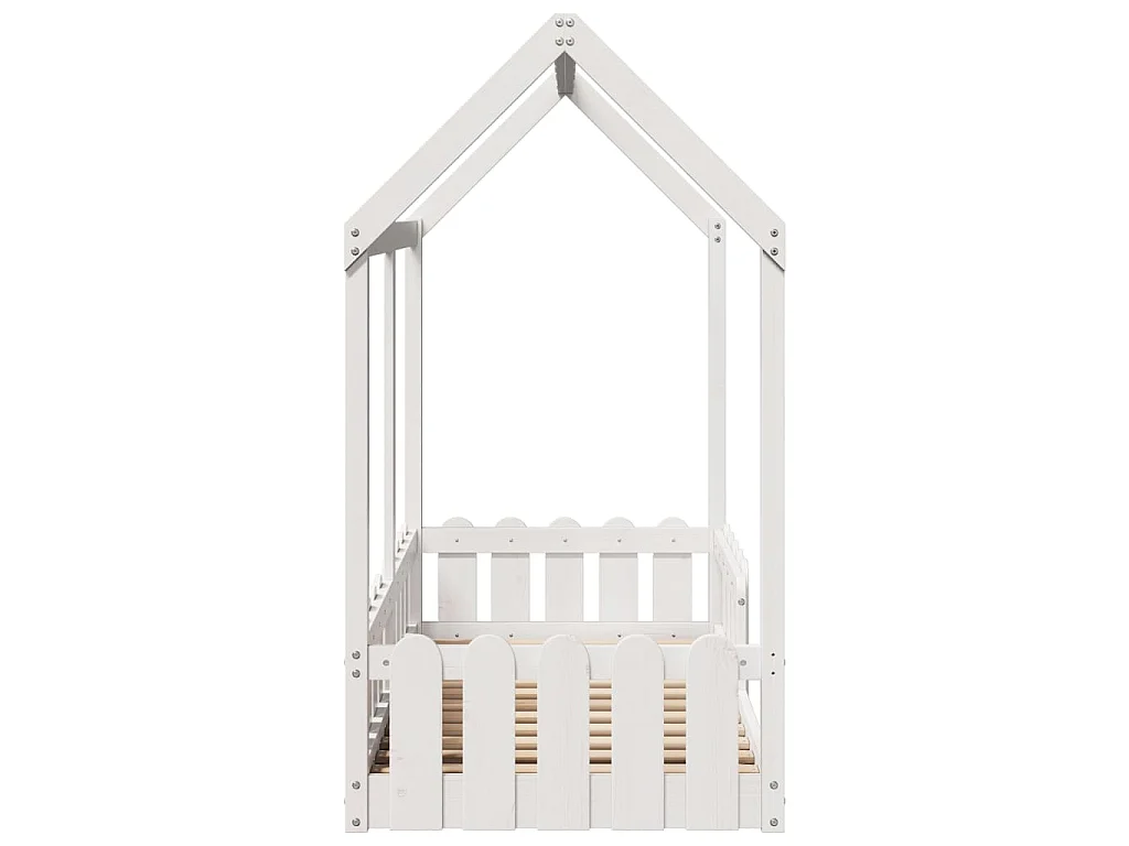 Cadre de lit d'enfants forme de maison sans matelas 70x140 cm