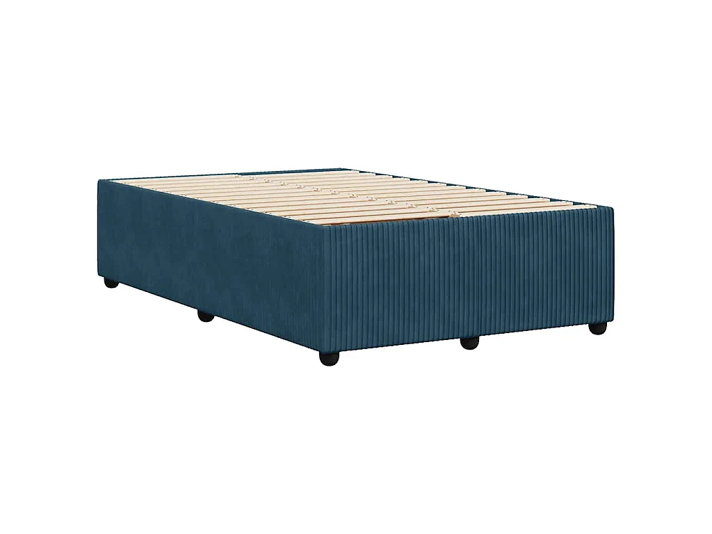 Bettgestell Blau 120x200 cm Samt