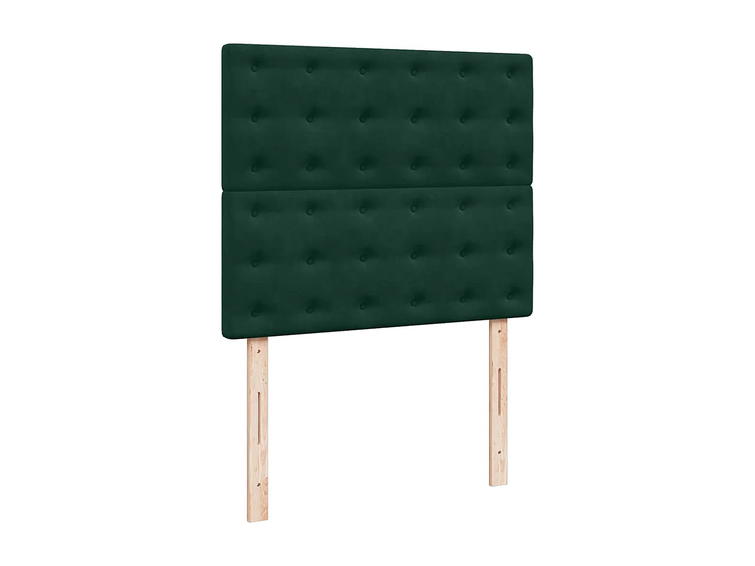 Boxspring met matras fluweel donkergroen 120x190 cm