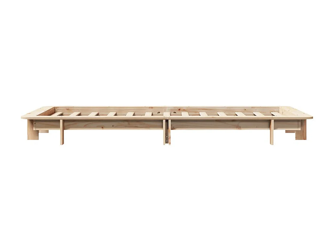 Cama sem colchão 100x200 cm madeira de pinho maciça