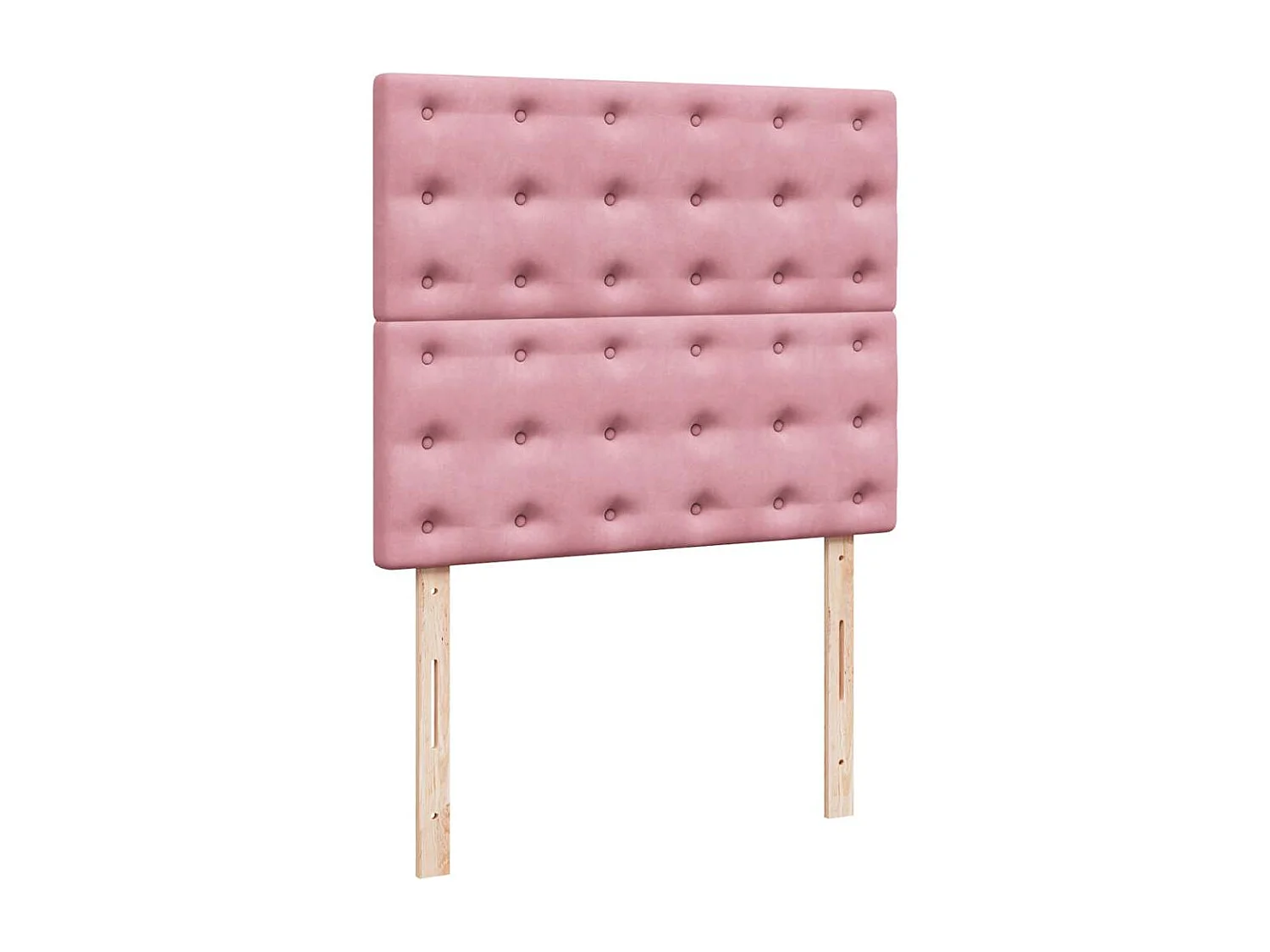 Giroletto a Molle con Materasso Rosa 120x200 cm in Velluto