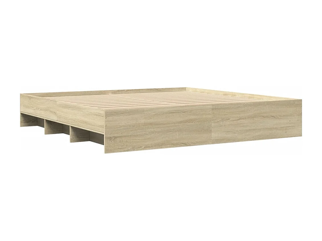Bedframe zonder matras hout sonoma eikenkleurig 180x200 cm