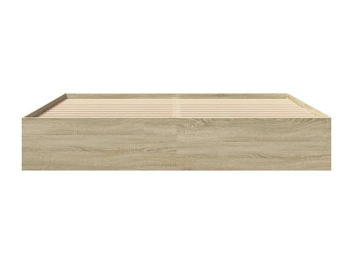 Bedframe zonder matras hout sonoma eikenkleurig 180x200 cm
