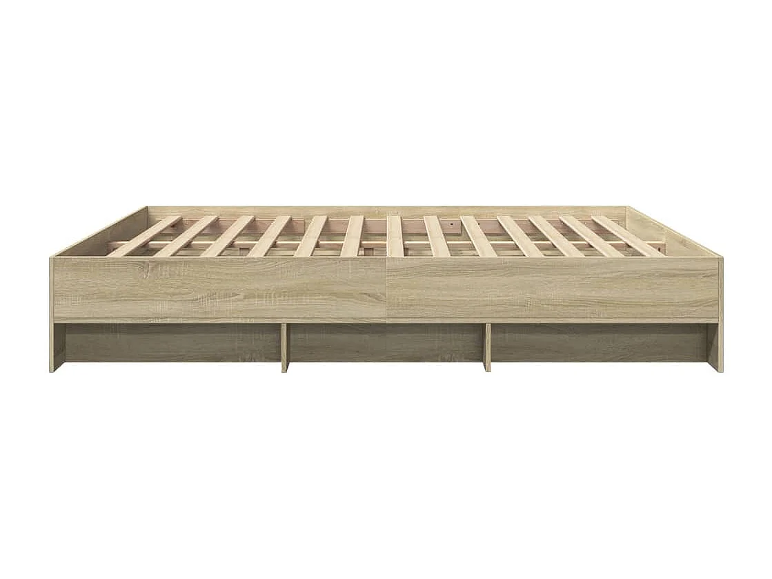 Bedframe zonder matras hout sonoma eikenkleurig 180x200 cm