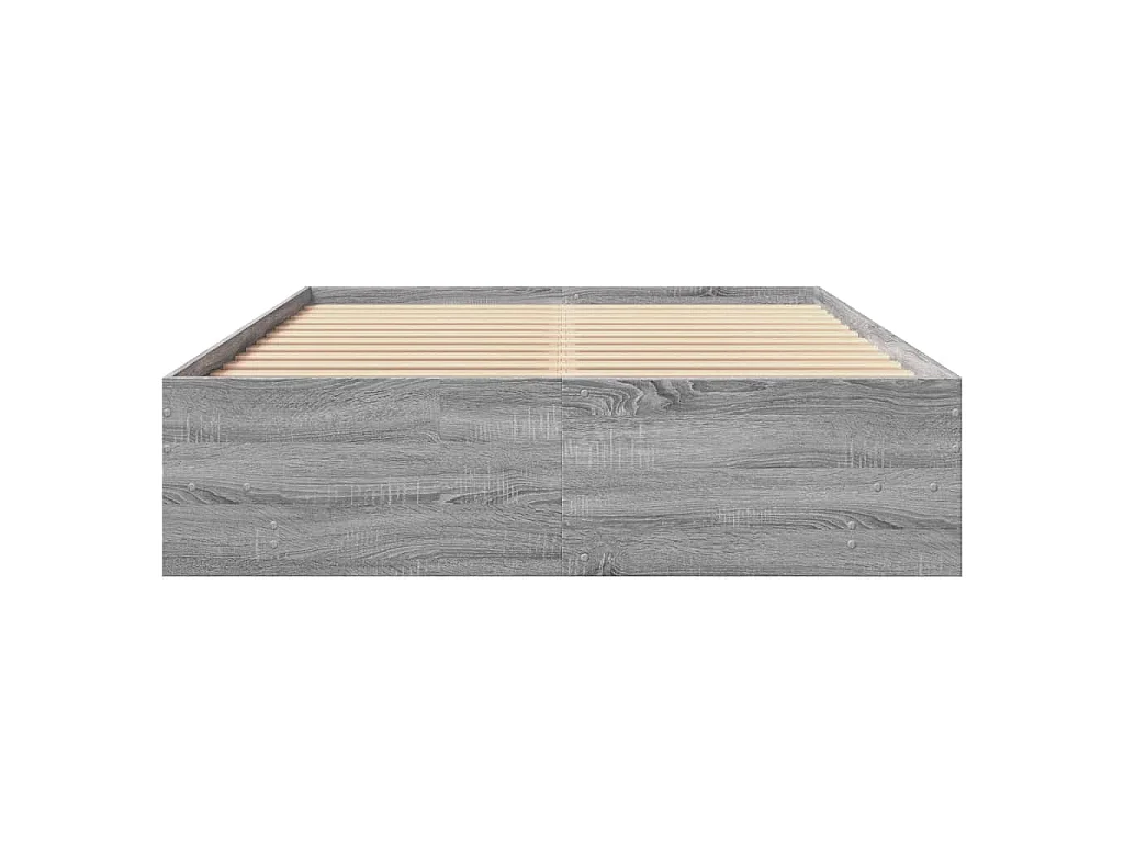 Bettgestell Grau Sonoma 120x200 cm Holzwerkstoff