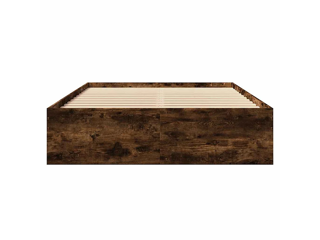 Bedframe zonder matras hout gerookt eikenkleurig 120x190 cm
