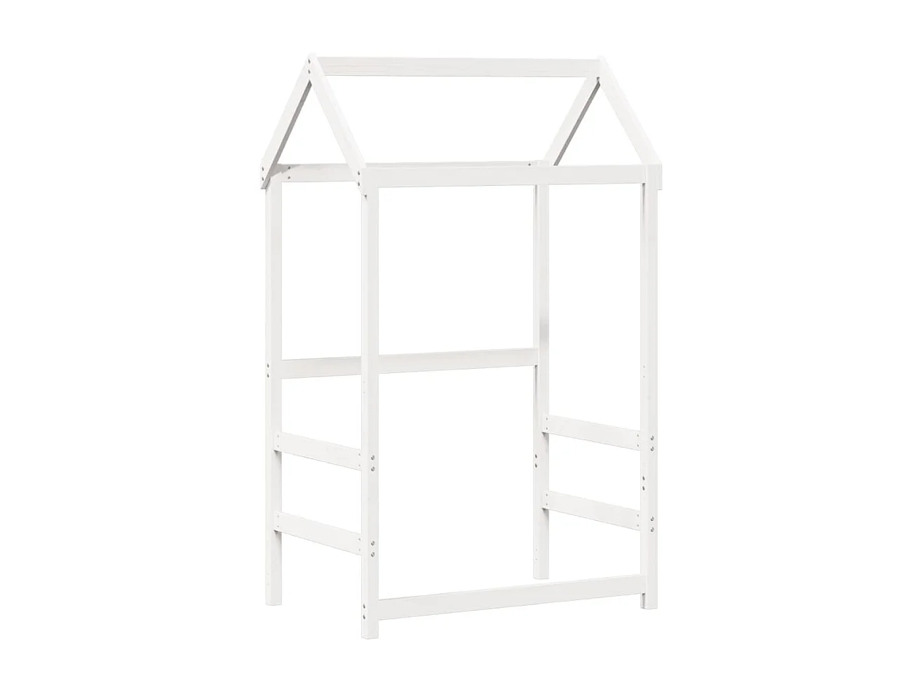 Ensemble de lit de jour et de banc et toit sans matelas blanc