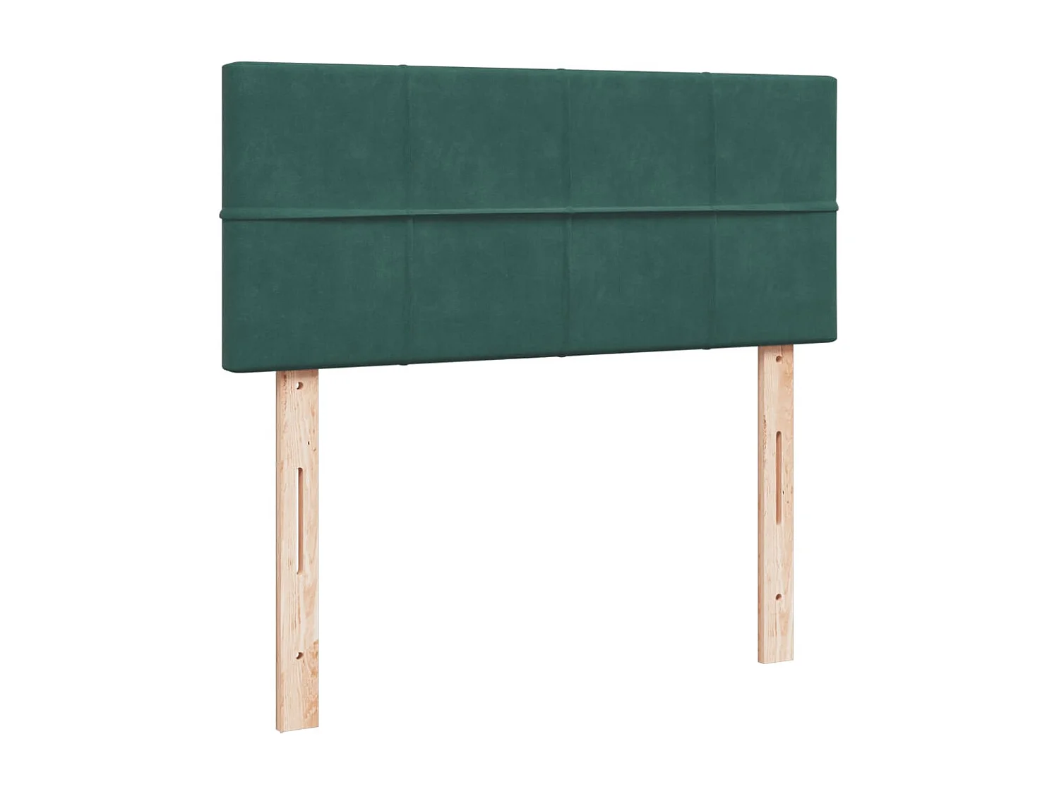 Cama box spring con colchón terciopelo verde oscuro 120x190 cm