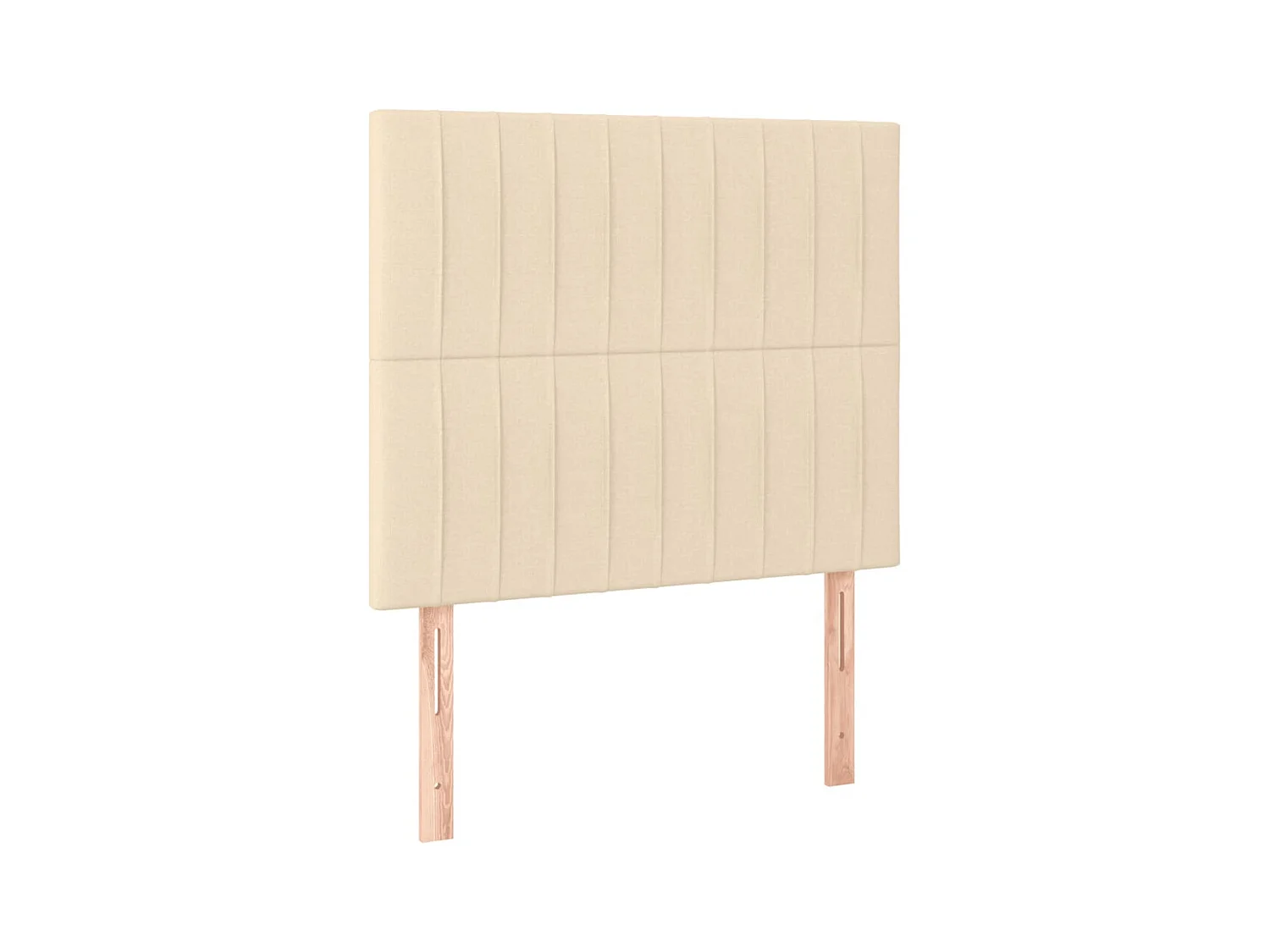 Sommier à lattes de lit et matelas et LED Crème 120x200cm Tissu