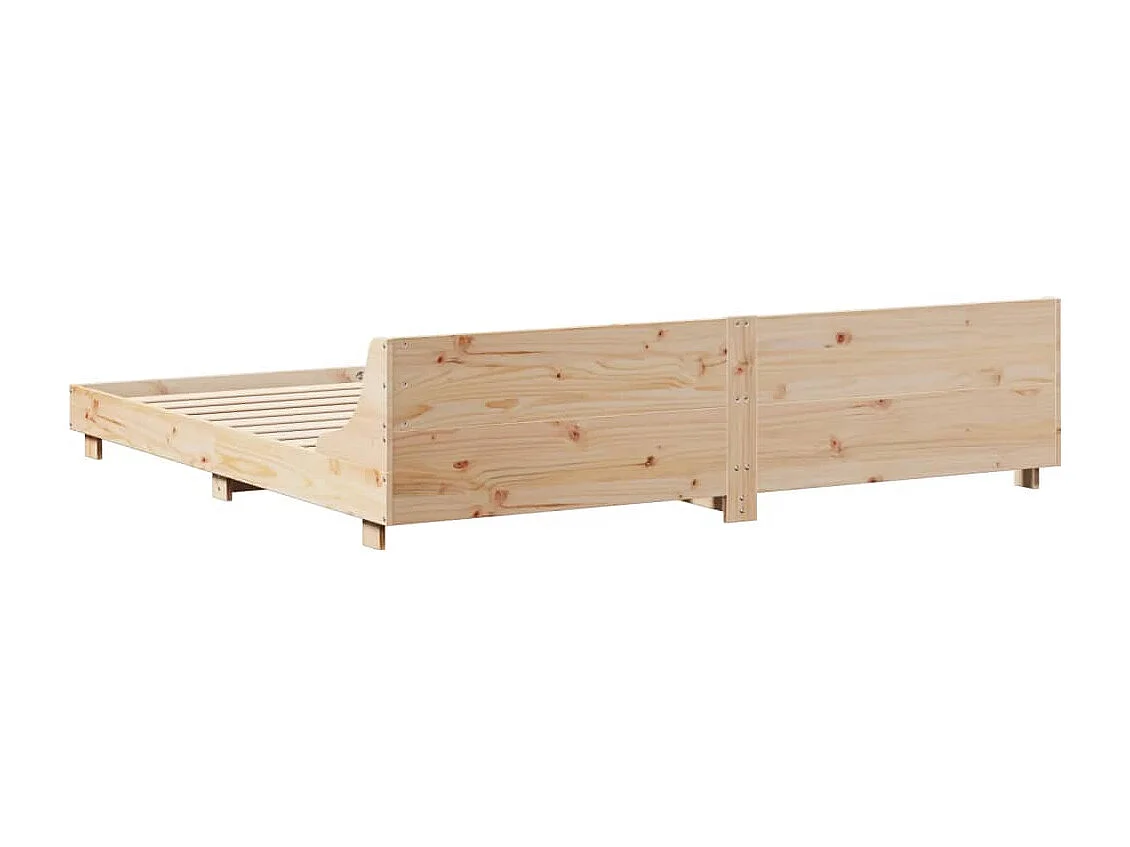 Cadre de lit sans matelas 180x200 cm bois massif de pin