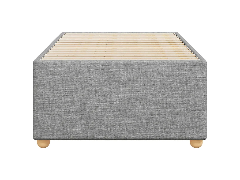 Giroletto senza Materasso Grigio Chiaro 90x190 cm Tessuto