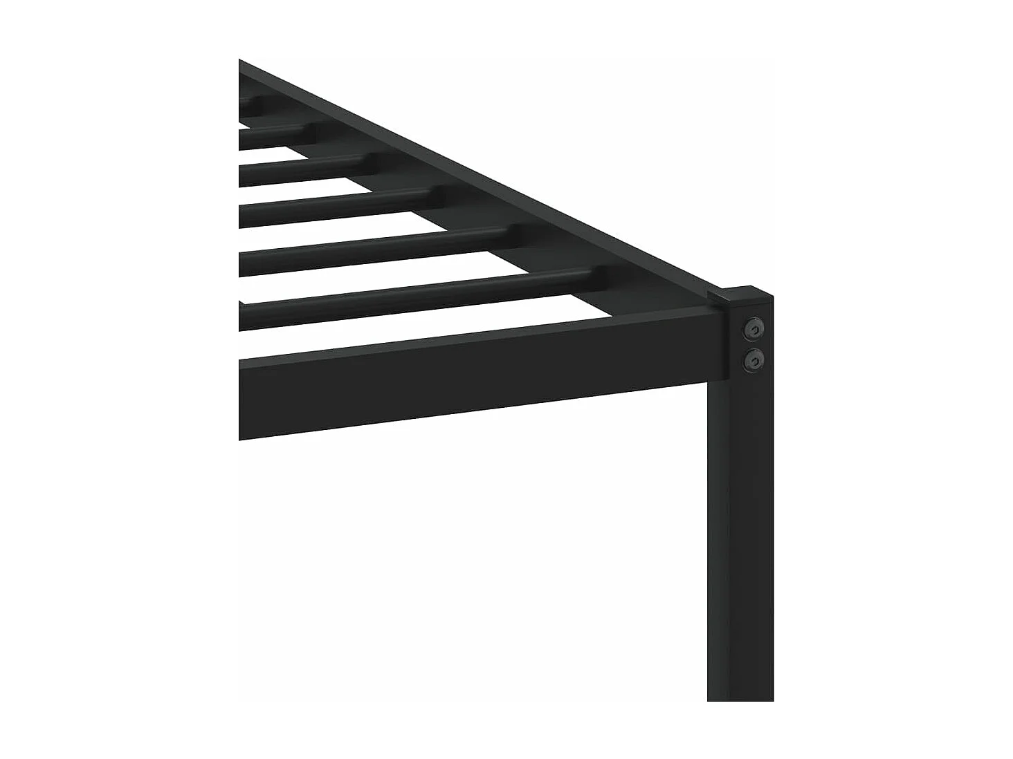 Bedframe zonder matras metaal bruin eikenkleurig 140x200 cm