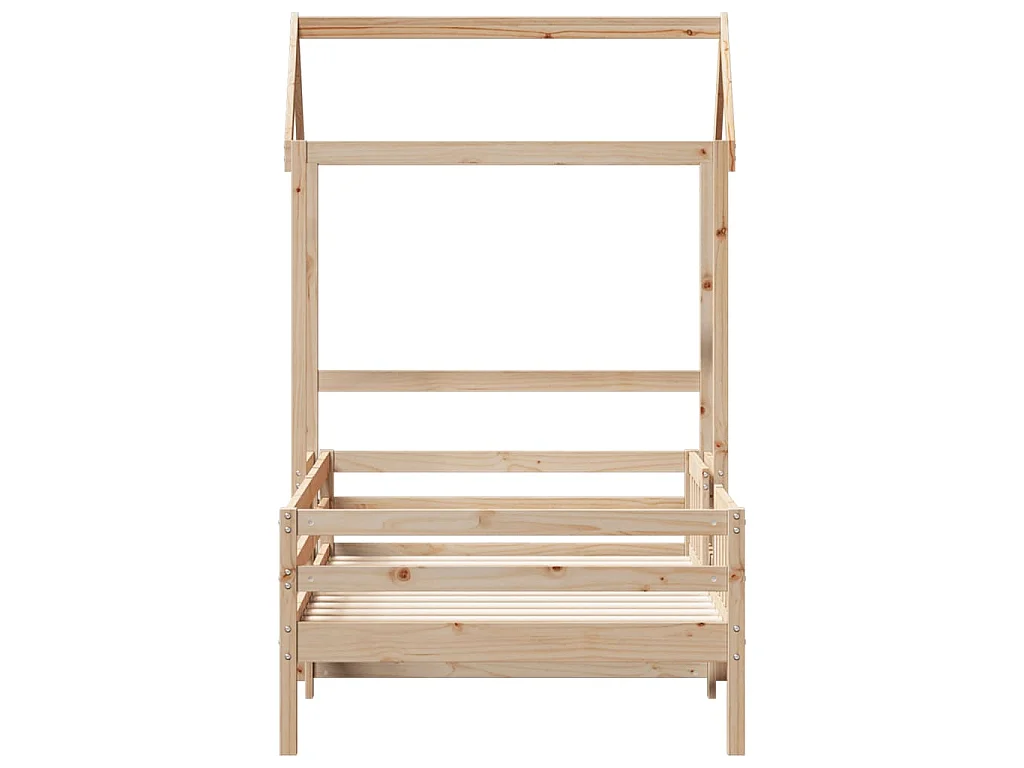 Cadre de lit avec toit sans matelas 75x190 cm