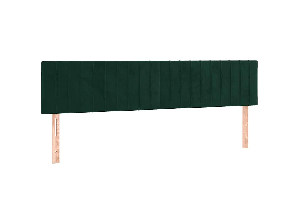 Boxspring met matras fluweel donkergroen 120x190 cm