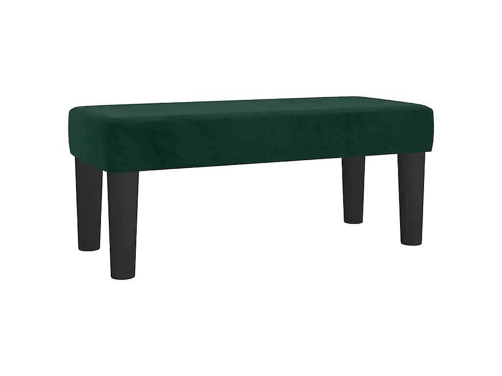 Boxspring met matras fluweel donkergroen 120x190 cm