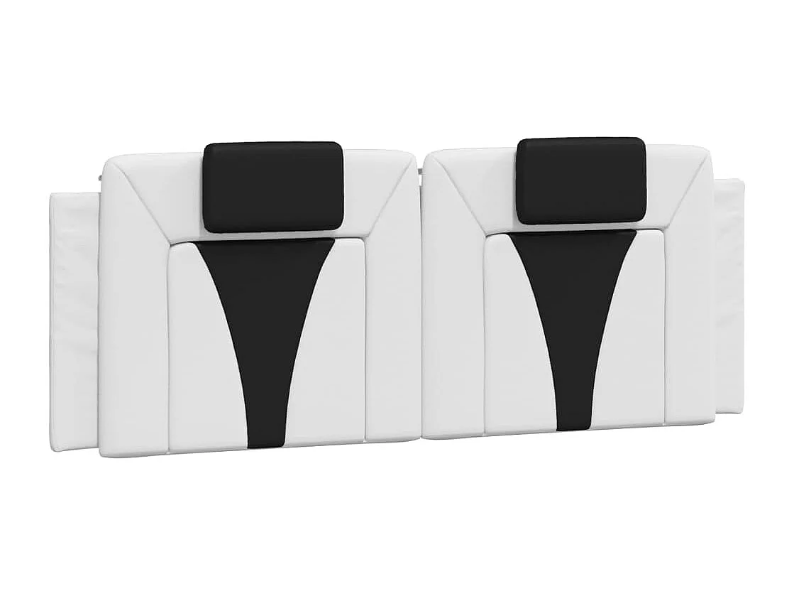 Cadre de lit Viana avec LED sans matelas blanc et noir 140x200 cm