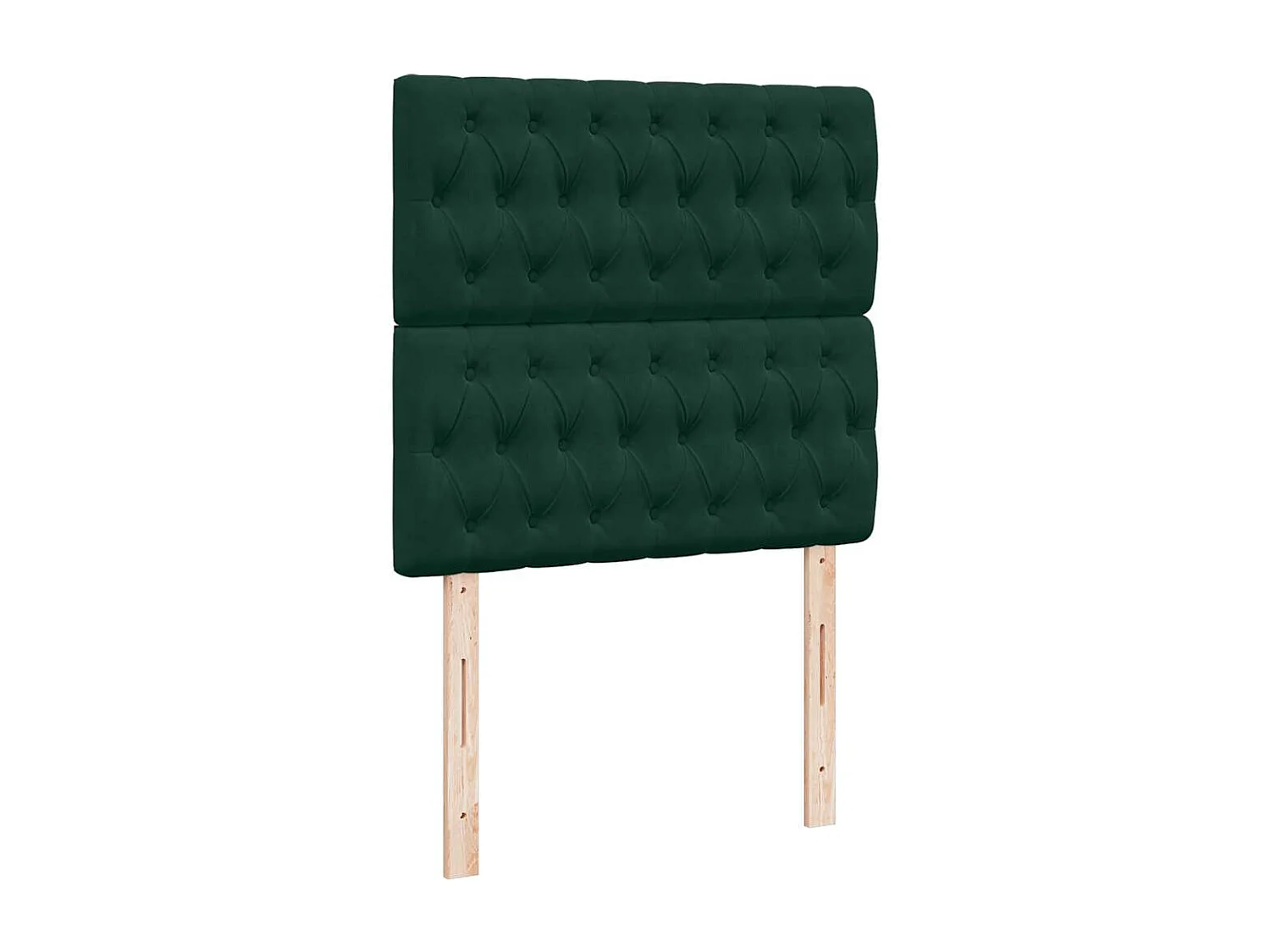 Sommier à lattes de lit et matelas Vert foncé 80x200 cm Velours
