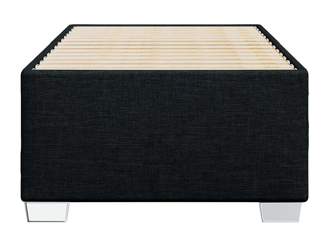 Bettgestell ohne Matratze Schwarz 90x190 cm Stoff