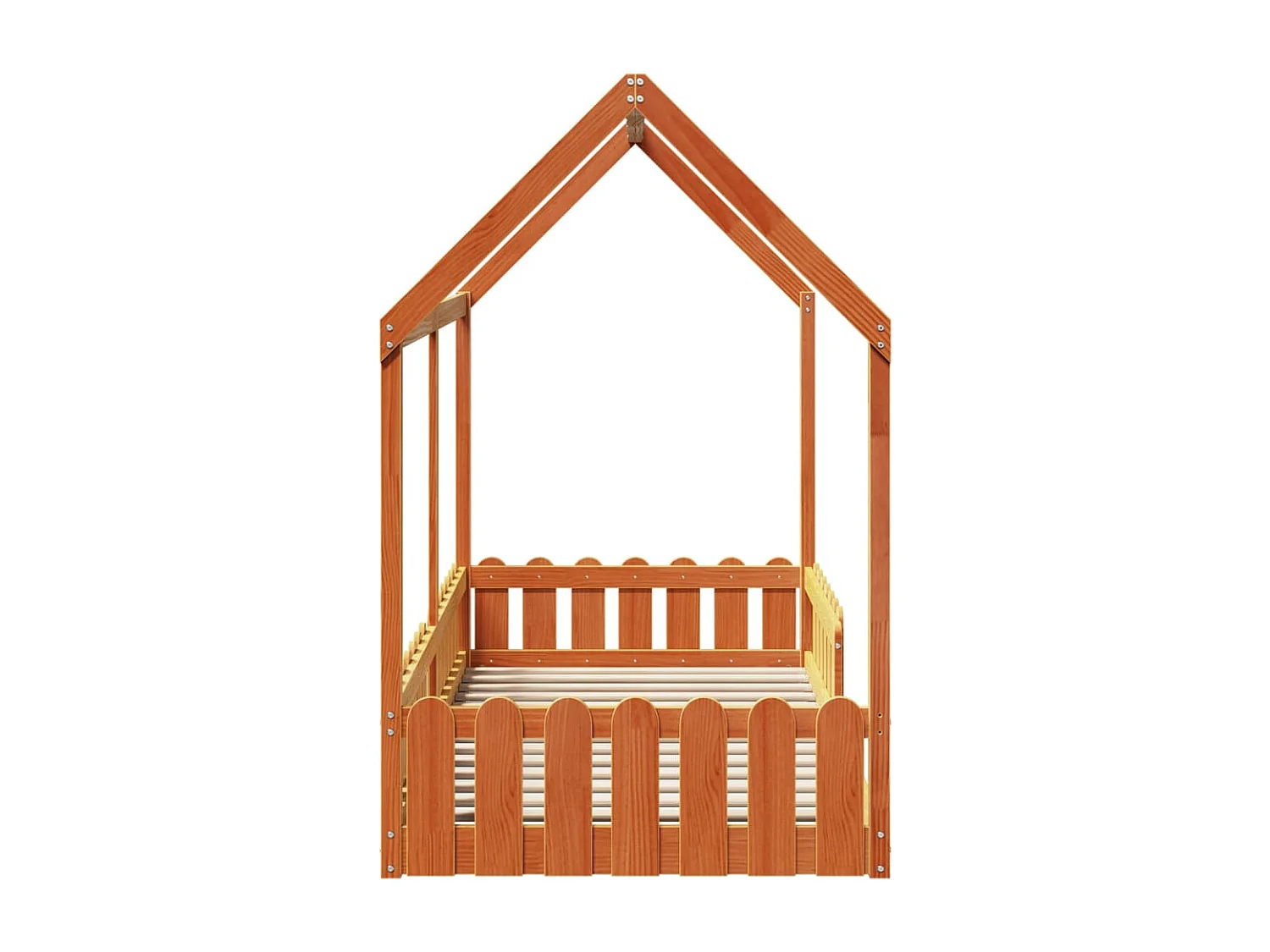 Cadre de lit d'enfants forme de maison sans matelas 90x200 cm