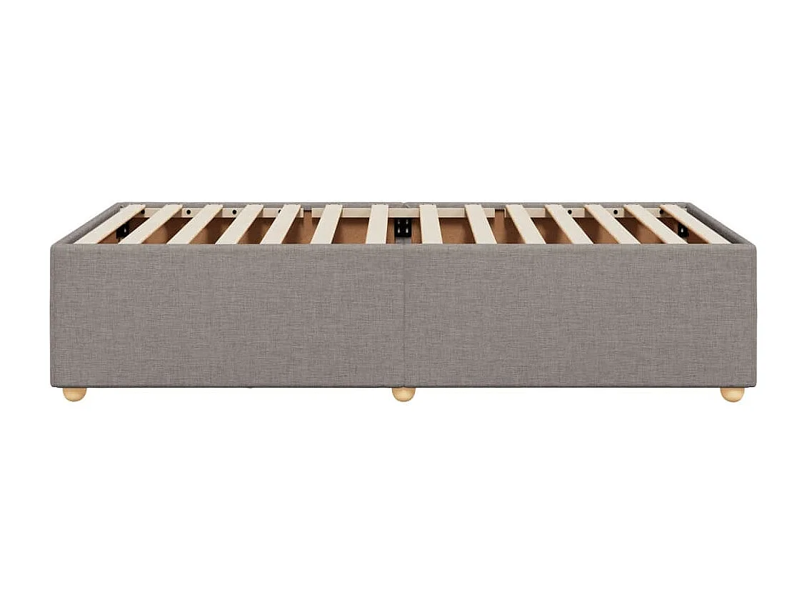 Bedframe zonder matras 80x200 cm stof taupe