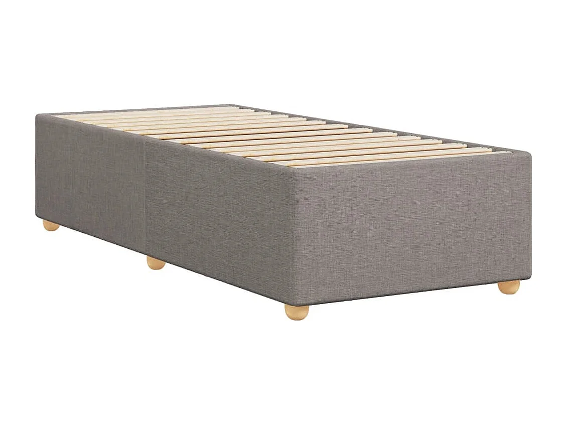 Cadre de lit sans matelas taupe 80x200 cm tissu