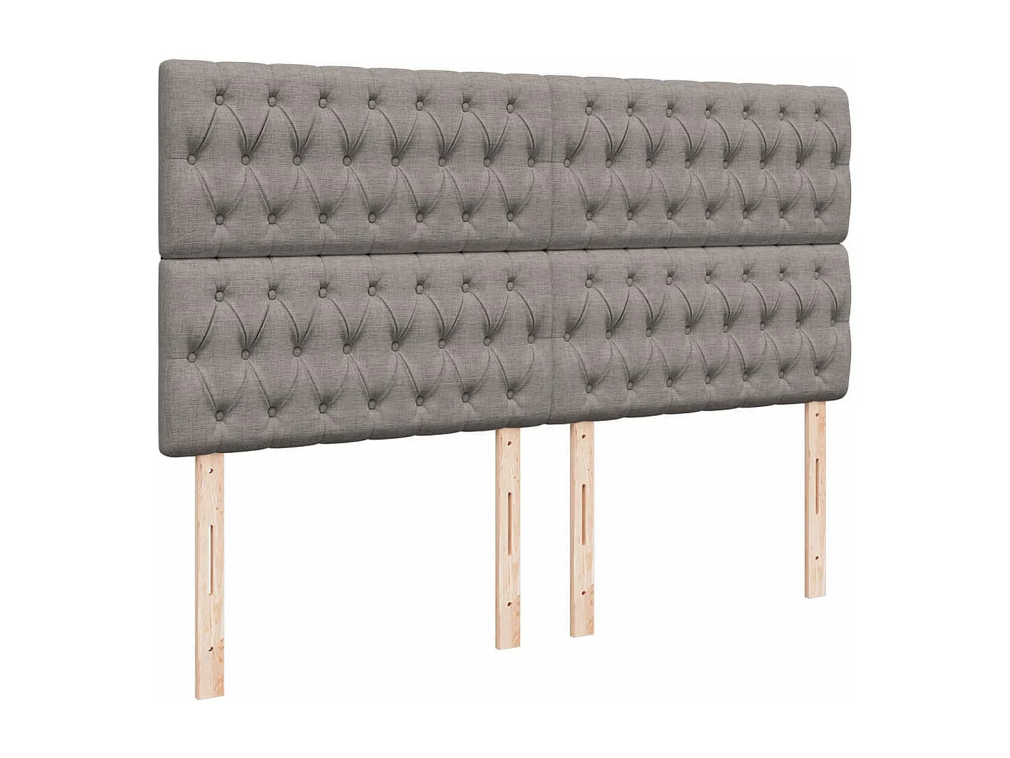 Boxspring met matras stof taupe 200x200 cm