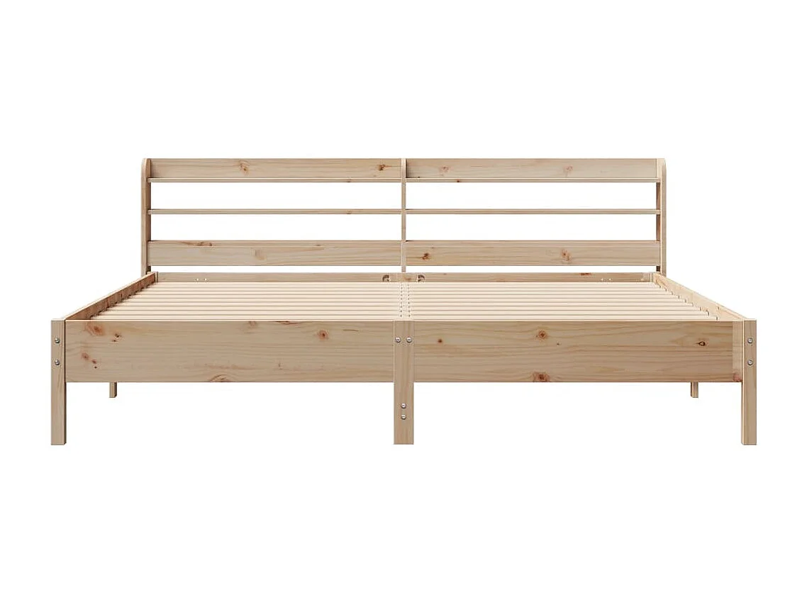 Cadre de lit sans matelas 200x200 cm bois massif de pin