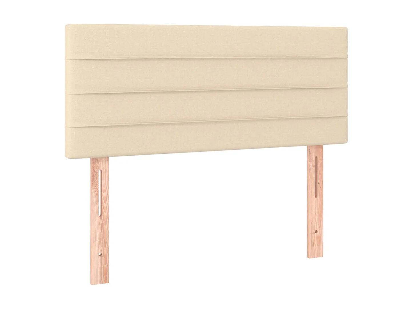 Boxspringbett mit Matratze Creme 120x190 cm Stoff