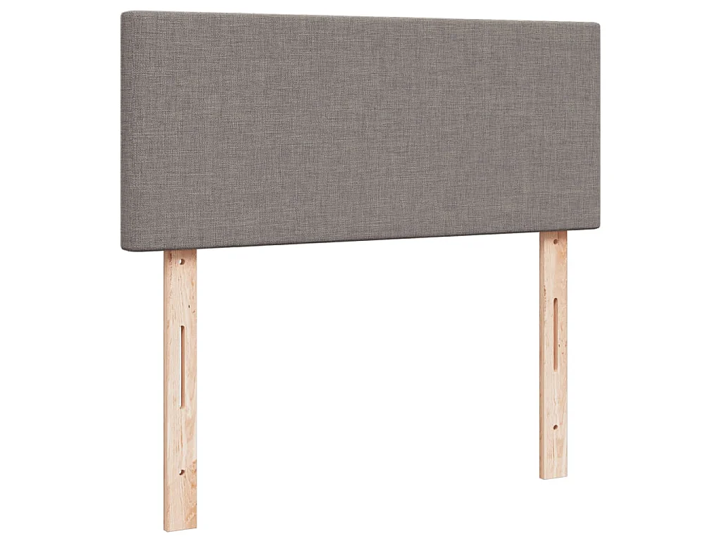 Boxspringbett mit Matratze Taupe 120x200 cm Stoff