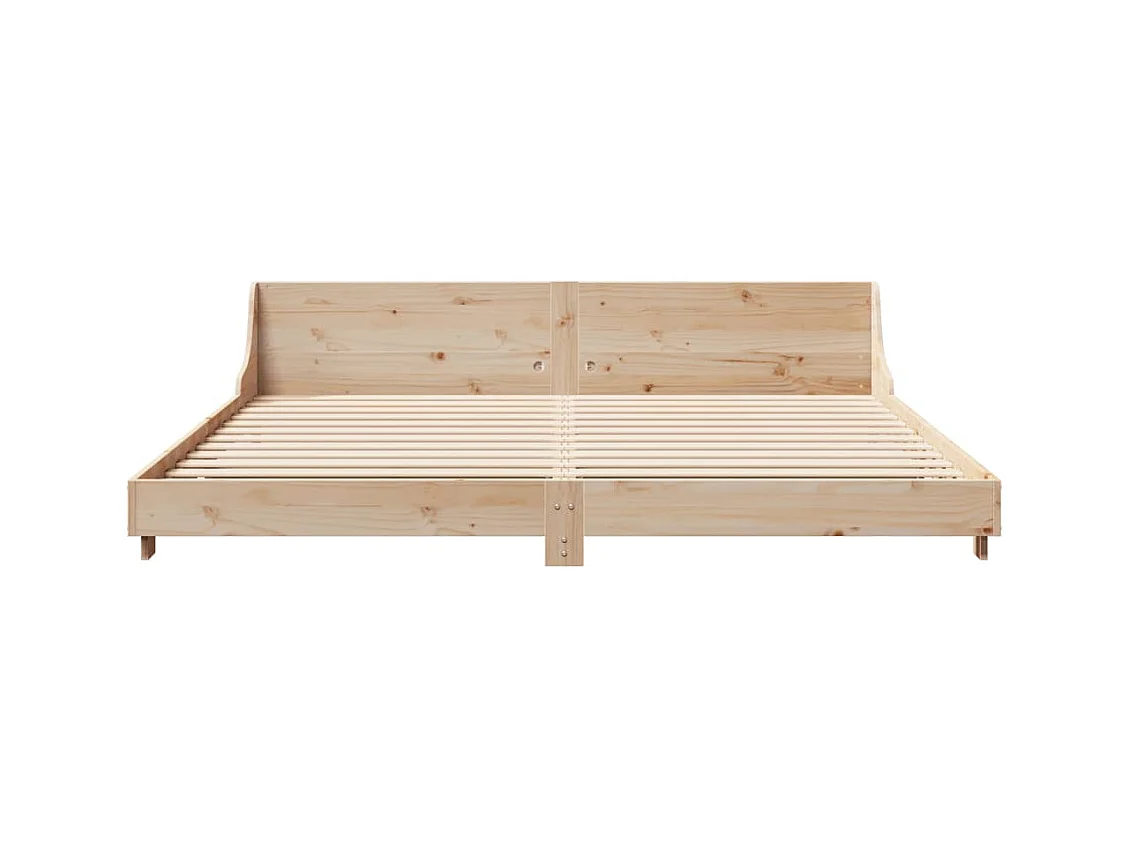 Cadre de lit sans matelas 200x200 cm bois massif de pin
