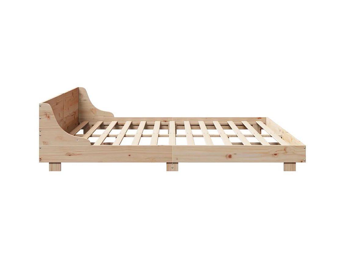 Cadre de lit sans matelas 200x200 cm bois massif de pin