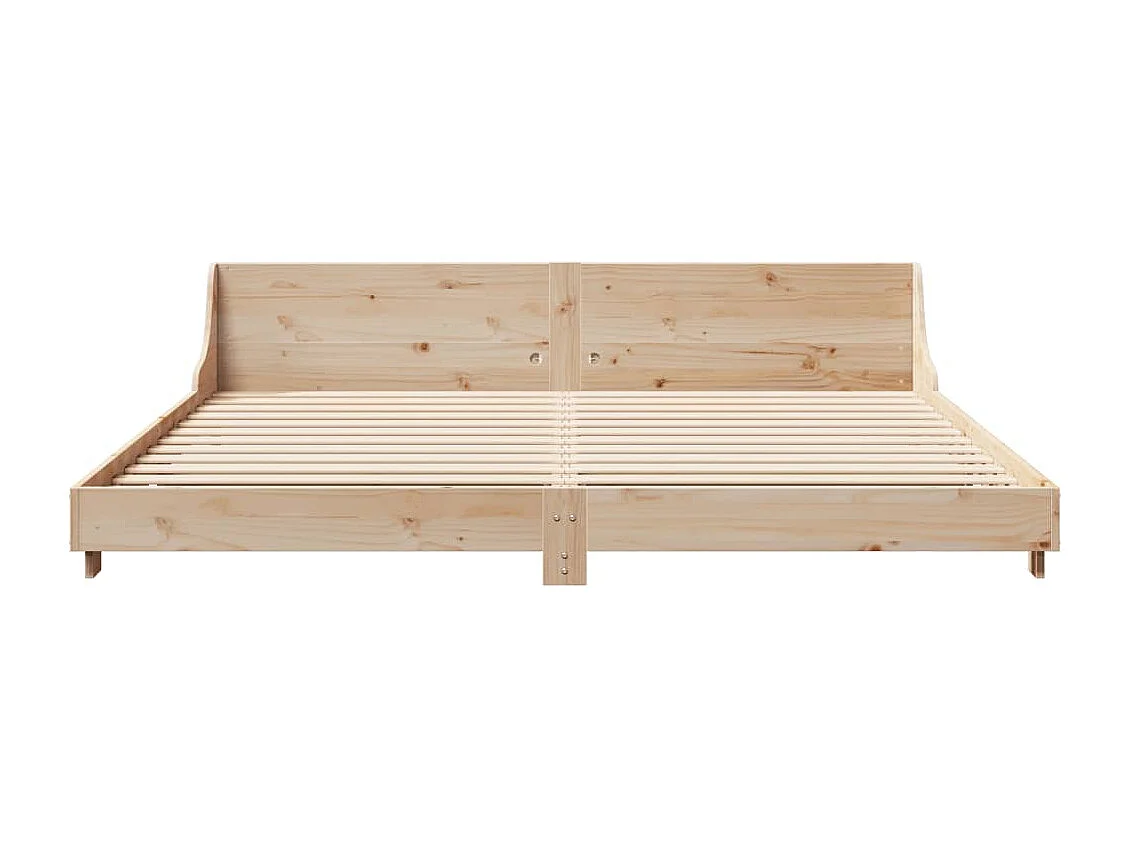 Bedframe zonder matras massief grenenhout 200x200 cm