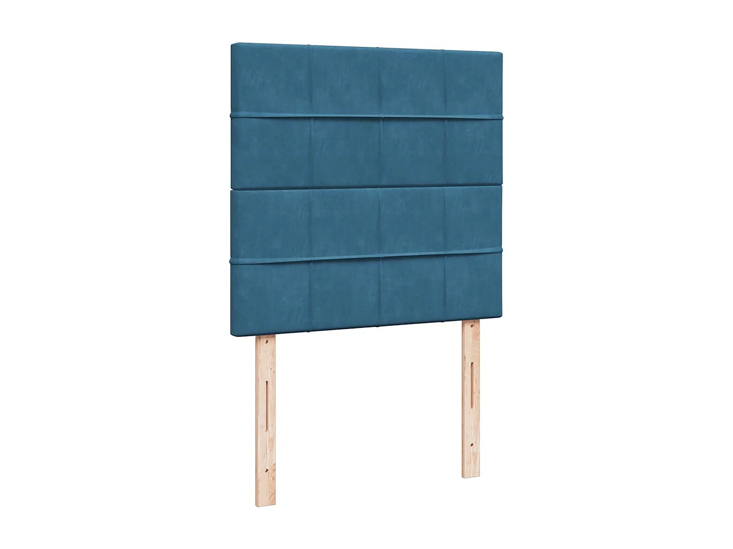 Boxspring met matras fluweel blauw 100x200 cm