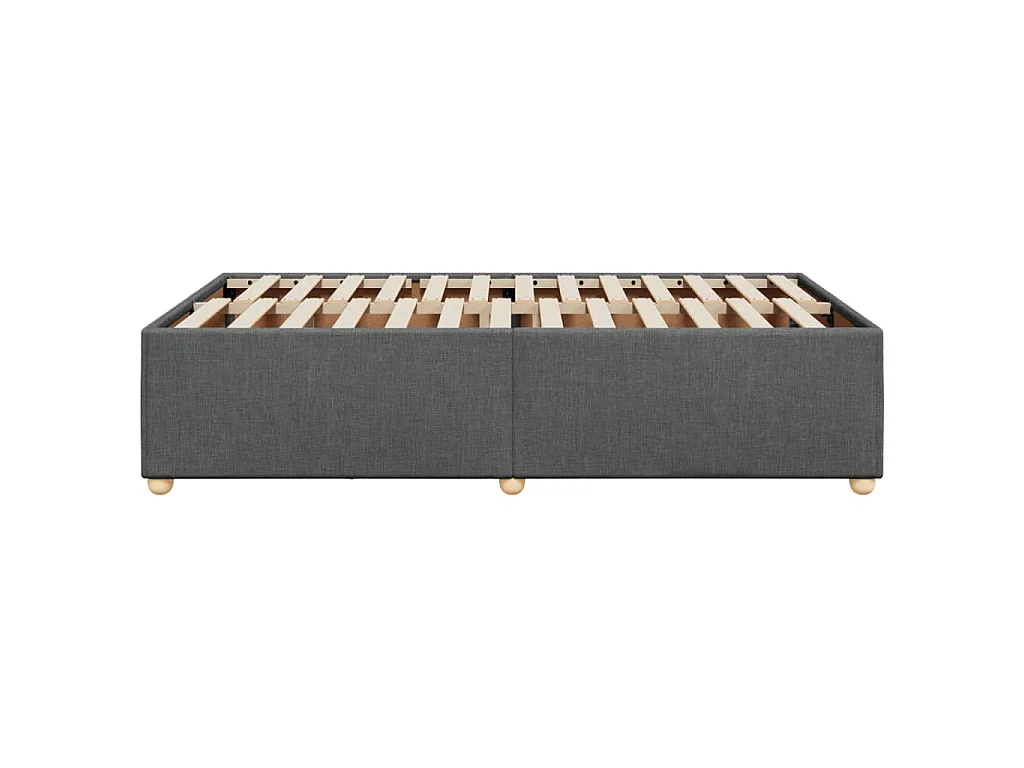 Bedframe zonder matras 120x200 cm stof donkergrijs