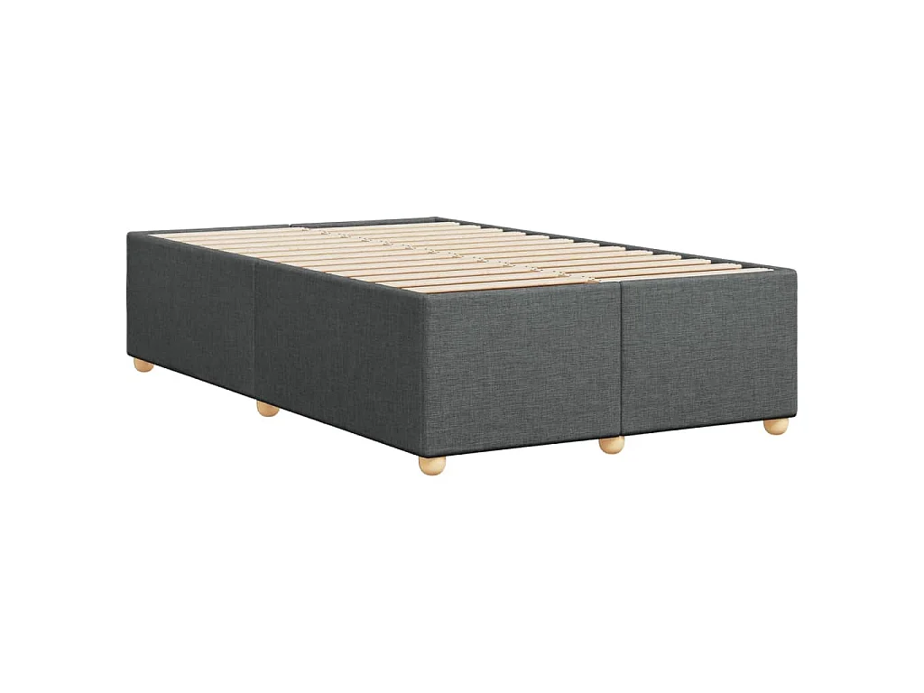 Bedframe zonder matras 120x200 cm stof donkergrijs