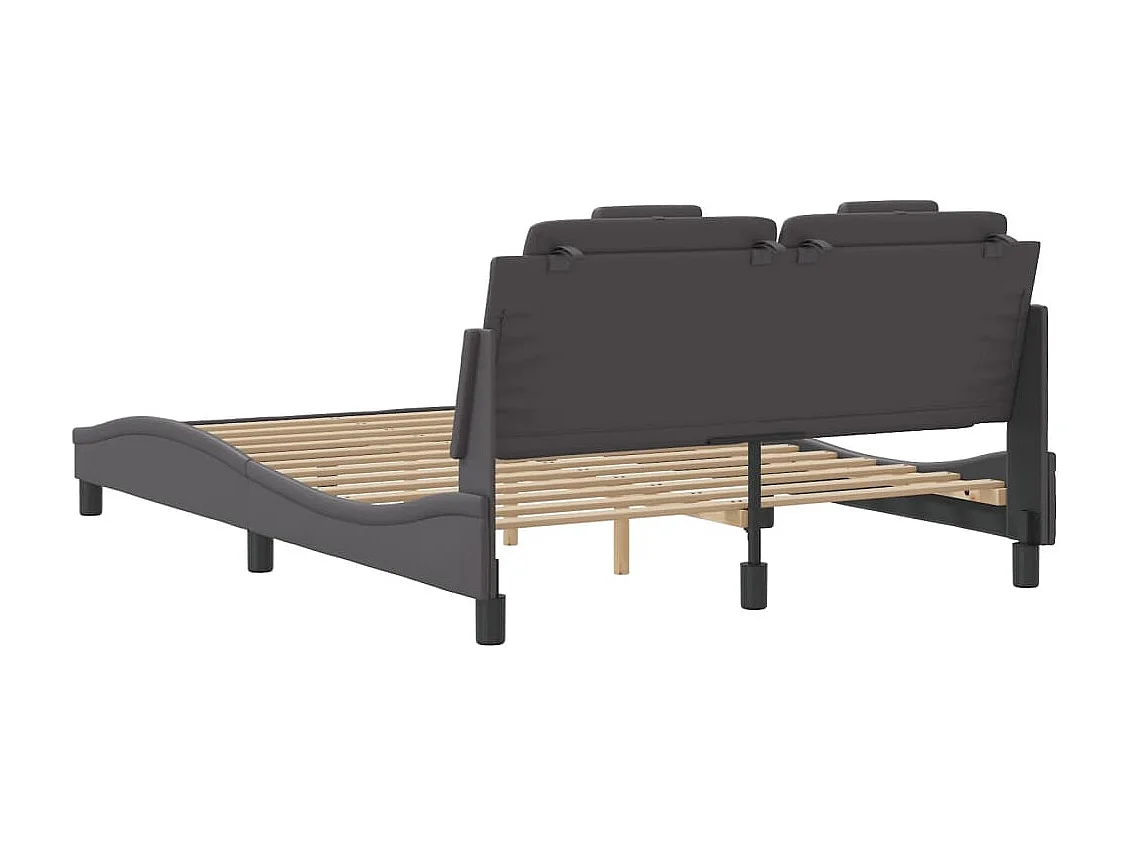 Giroletto Viana senza Materasso Crema 140x190 cm in Similpelle