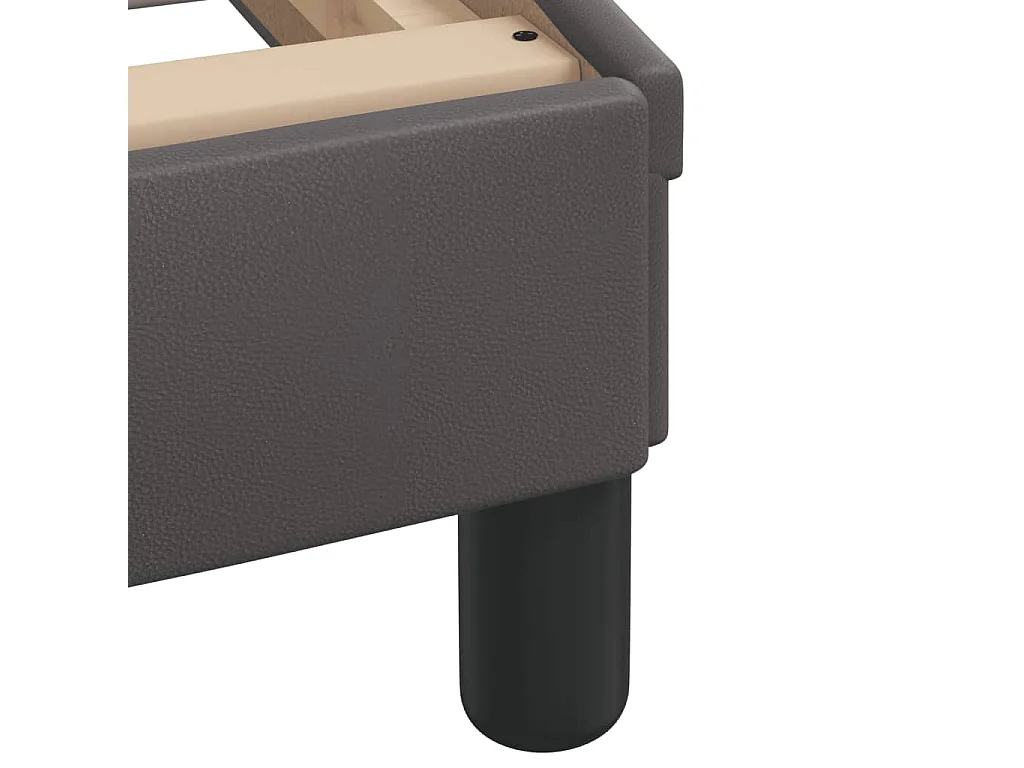 Giroletto Viana senza Materasso Crema 140x190 cm in Similpelle