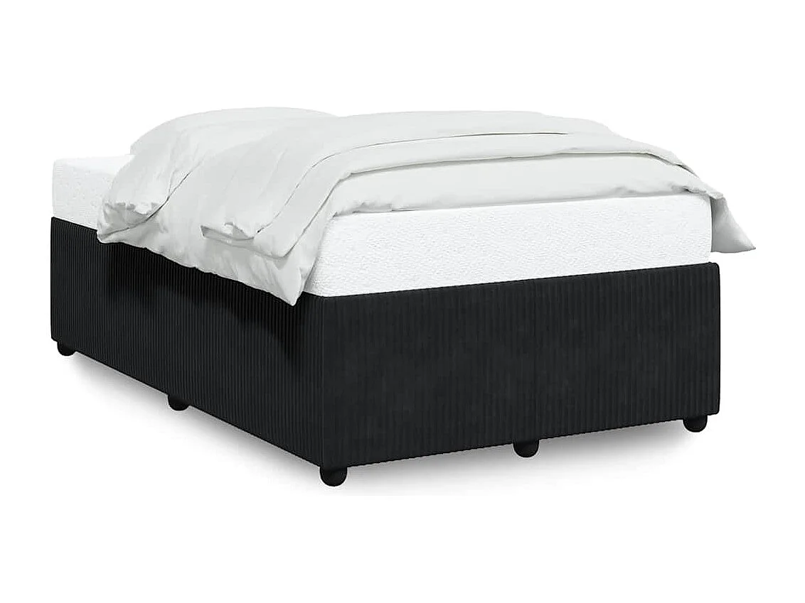 Bedframe zonder matras 120x190 cm fluweel zwart