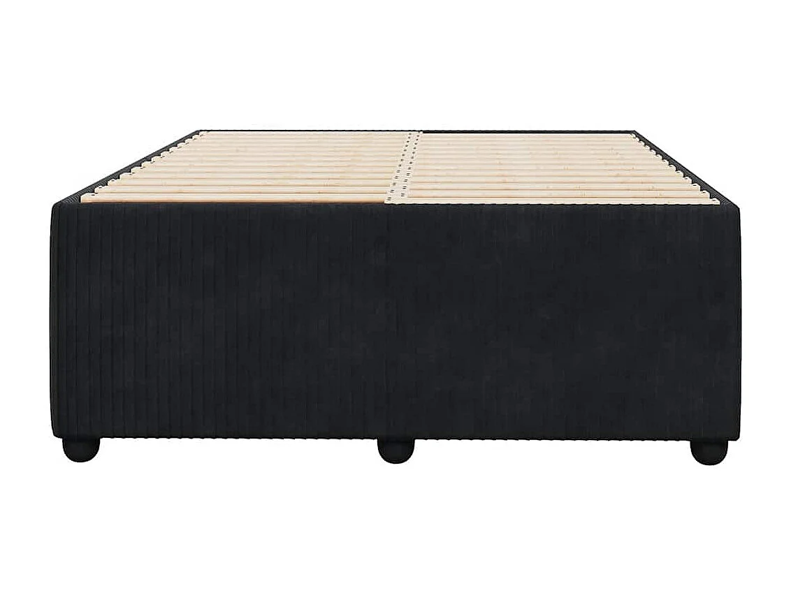 Bedframe zonder matras 120x190 cm fluweel zwart