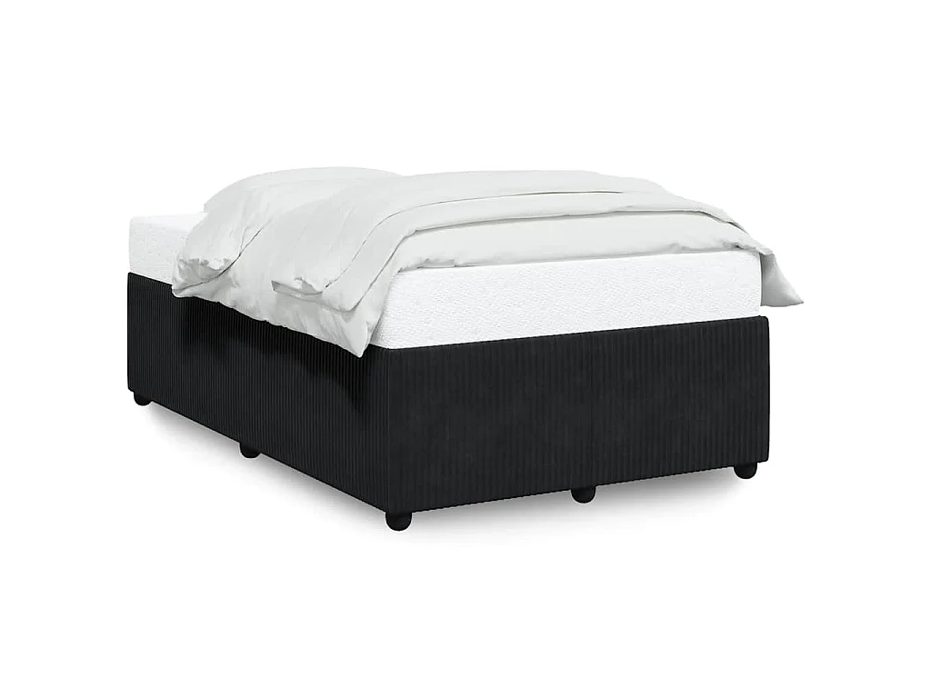 Bettgestell ohne Matratze Schwarz 120x190 cm Samt