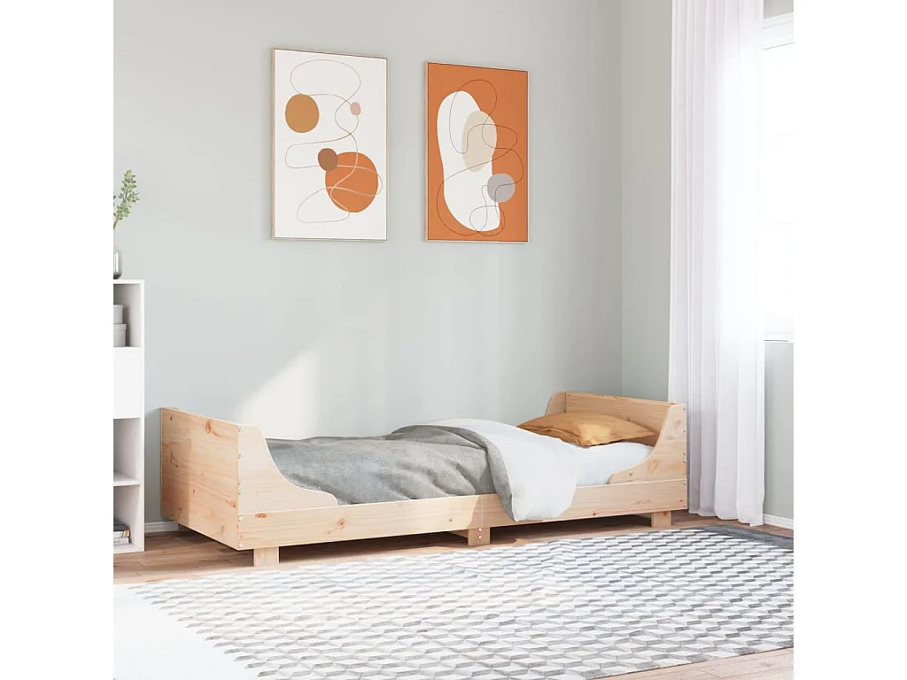 Bedframe zonder matras massief grenenhout 90x200 cm