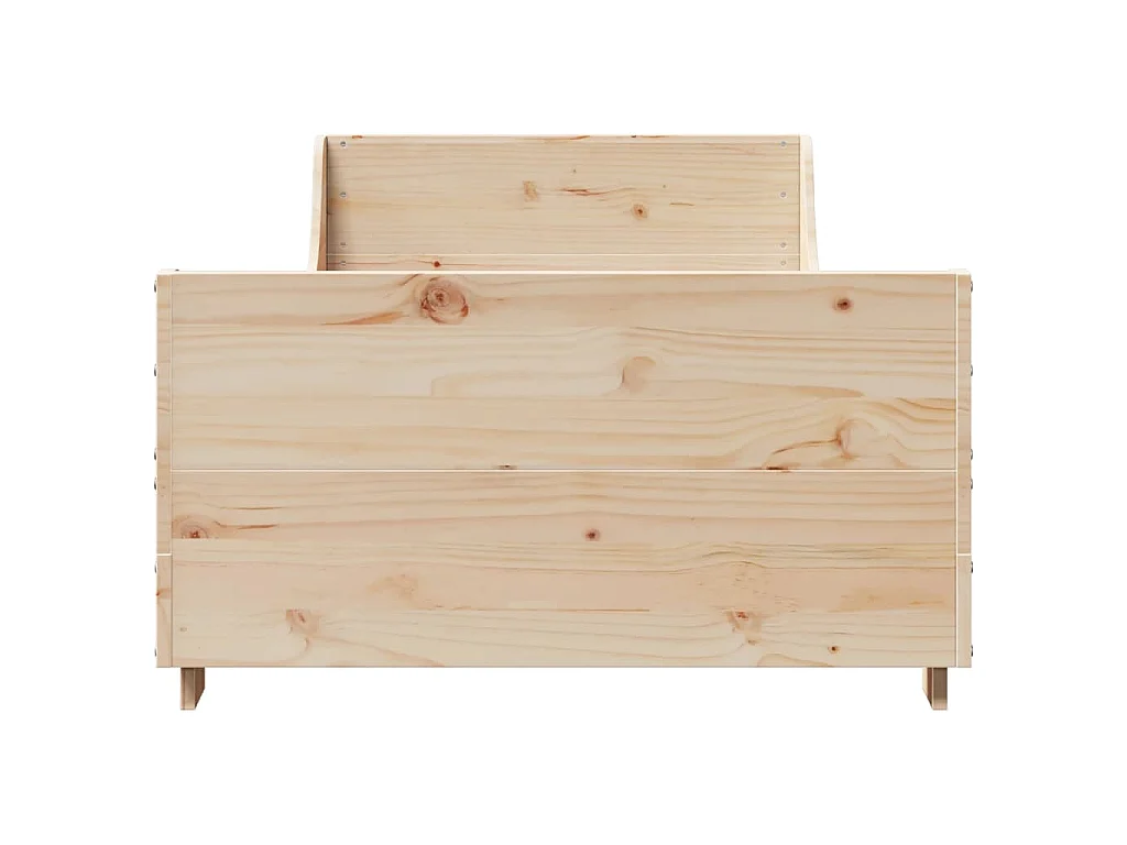 Cadre de lit sans matelas 90x200 cm bois de pin massif