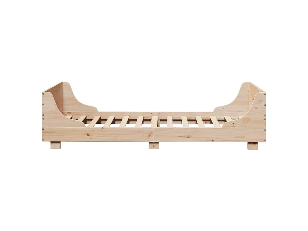 Cadre de lit sans matelas 90x200 cm bois de pin massif