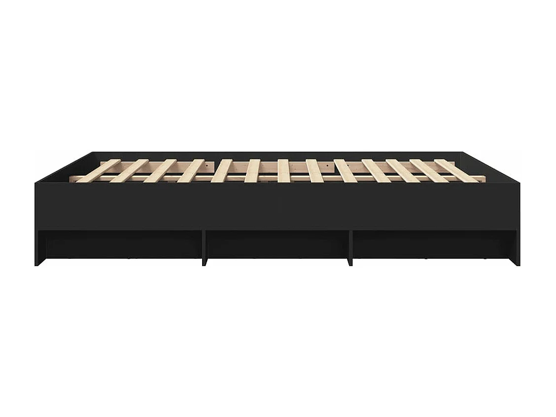 Bettgestell ohne Matratze Schwarz 160x200 cm Holzwerkstoff