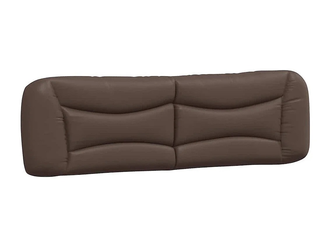 Cadre de lit sans matelas Hvar marron 180x200 cm similicuir