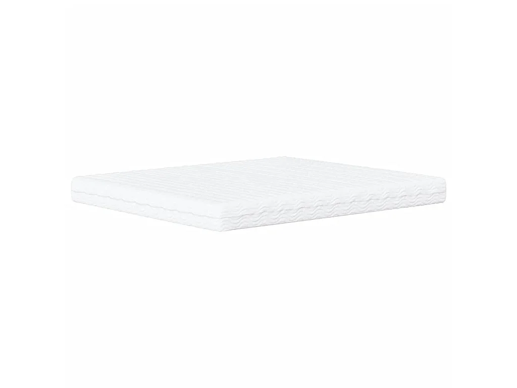Lit Viana avec matelas noir et blanc 160x200 cm similicuir