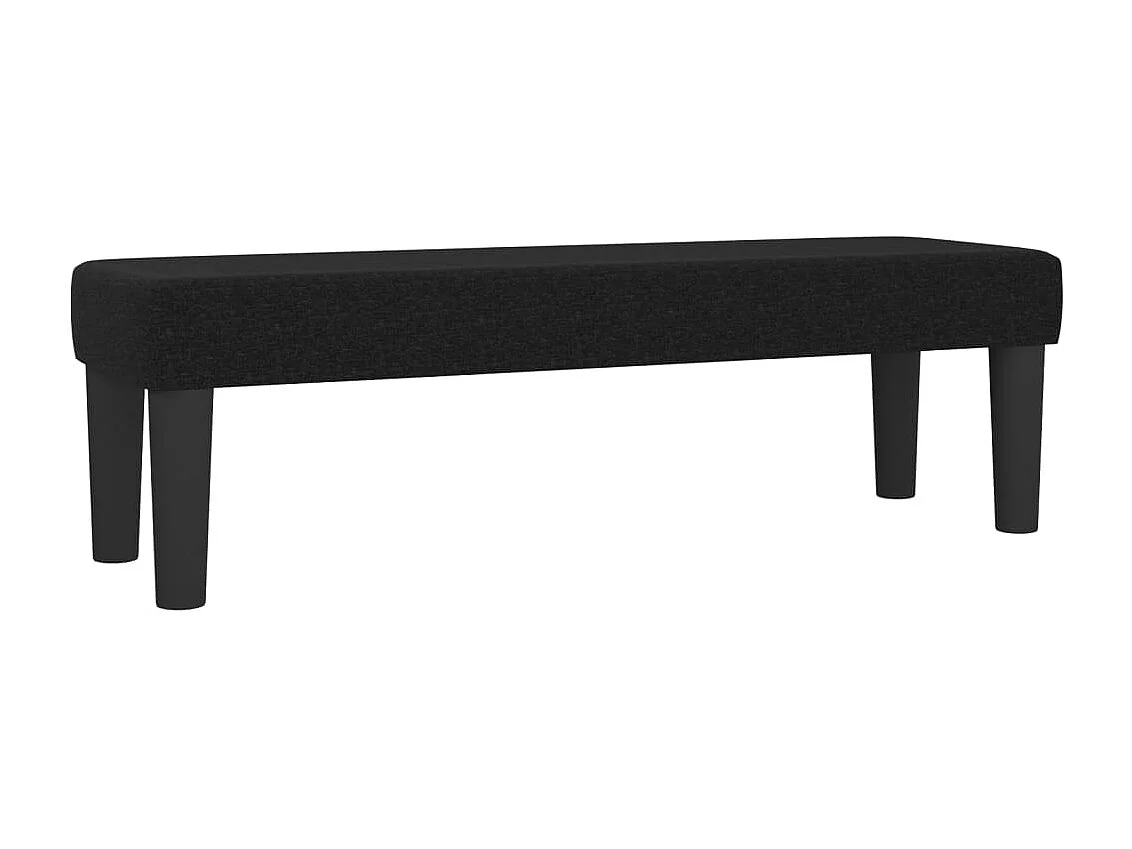 Boxspringbett mit Matratze Schwarz 140x200 cm Stoff