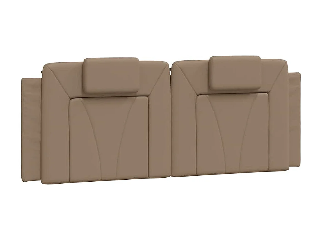 Bedframe "Viana" zonder matras kunstleer cappuccinokleurig 140x200 cm